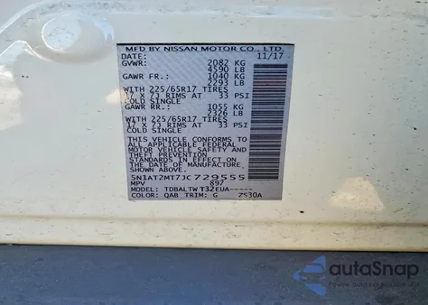 2018 Nissan Rogue S from USA, damaged, VIN 5N1AT2MT7JC729555